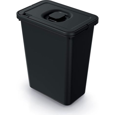 Contenedor de basura SYSTEMA BASICA NKS10W - reciclaje negro