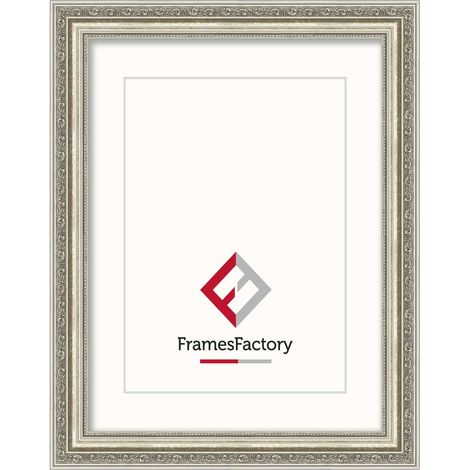 Cornice decorativa barocca Helena, 60 × 80 cm, argento. (1/5)
