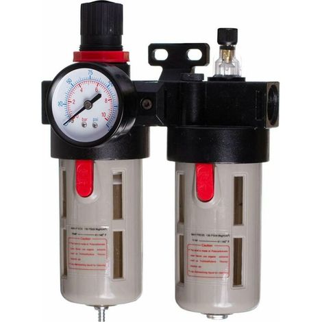 FILTRE À AIR LUBRIFICATEUR PNEUMATIQUE 1/2 POUCE 40 UM (1/4)