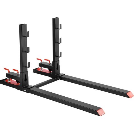 Fourches pour palettes 1814 kg,longueur totale 149 cm,fourches robustes avec barre anti-basculement,adaptées aux chargeurs et mini-chargeurs (1/5)