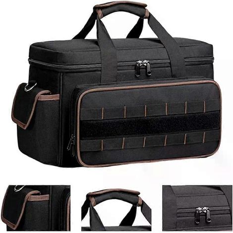 17-Zoll-Werkzeugtasche mit großem Fassungsvermögen, breiter Öffnung und verstellbarem Schultergurt, wasserdichte Werkzeugtasche für Elektriker, großer Werkzeugtaschen-Organizer (1/4)