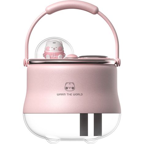 1 humidificateur de bureau, 400 ml, sans fil USB-C, ultra-silencieux, 3 modes brumisation, arrêt automatique, veilleuse intégrée (1/5)