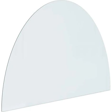 Panneau arrière de cheminée en verre transparent, 800 x 600 mm (1/5)