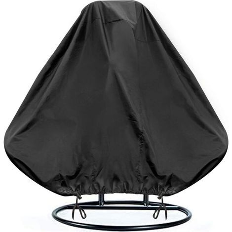 Hanging Chair Cover, Waterproof Hanging Chair Cover, Protective Cover for Egg Chairs, Windproof, UV Resistant, Durable Oxford Fabric (230x200cm) (1/4)
