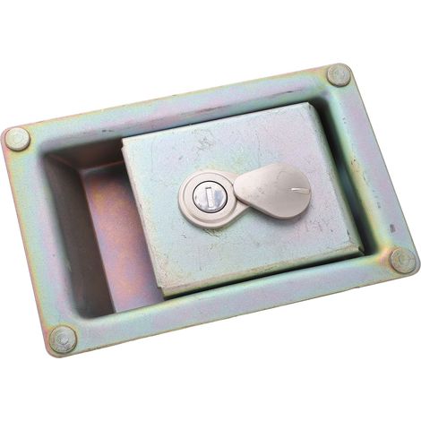 Serrure latérale de porte de pompe hydraulique pour pelle hydraulique Hyundai, en acier allié, avec 2 clés (1/5)