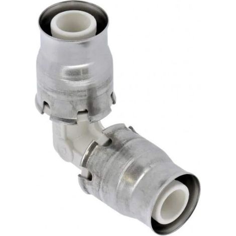 Racor tectite sin herramientas, codo clip multicapa de 26 mm