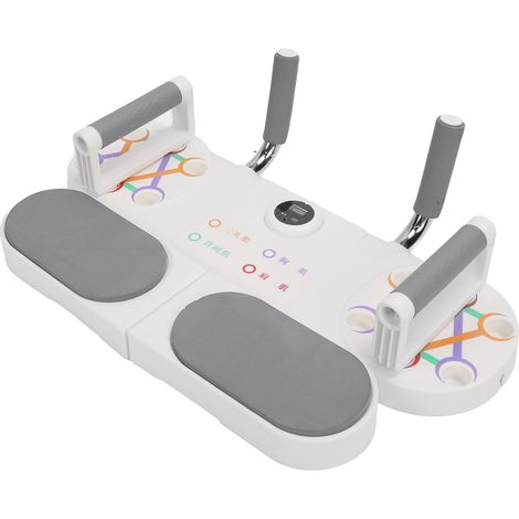 Pack Plank Board Blanc avec Minuteur Compteur, Coussinets Coude Épais, Renforcement Musculaire Fitness Abdominaux Entraînement (1/5)