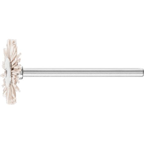 PFERD TOOLS Miniatur- Rundbürste RBU Ø 22x2 mm Schaft-Ø 3 mm Aluminium-Oxid-Filament-Ø 0,50mm Korn 320 10 Stk (1/5)