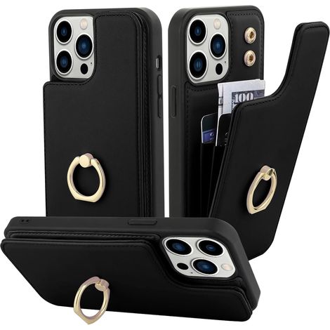 CUSTODIA PER IPHONE 13 PRO MAX 6.7 5G PORTAFOGLIO NERO (1/5)