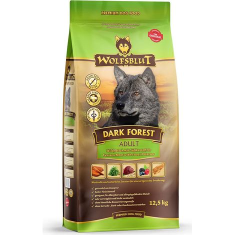 Croquettes pour chien WOLFSBLUT Forêt Sombre Adulte 12,5 kg