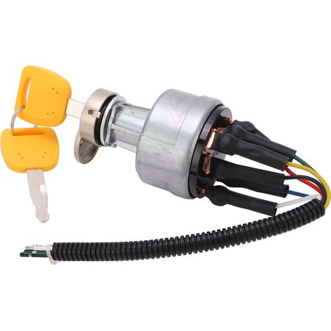 Interrupteur de démarrage avec couvercle de protection et 2 clés pour pelle Hitachi EX200 EX200 1 (1/5)