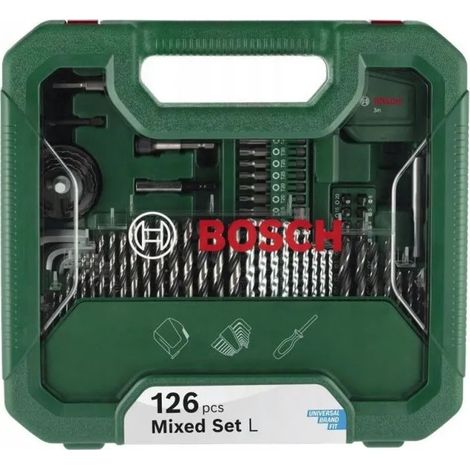 Kit de herramientas Bosch 126pc diy mix set l 126 piezas 50 lbs