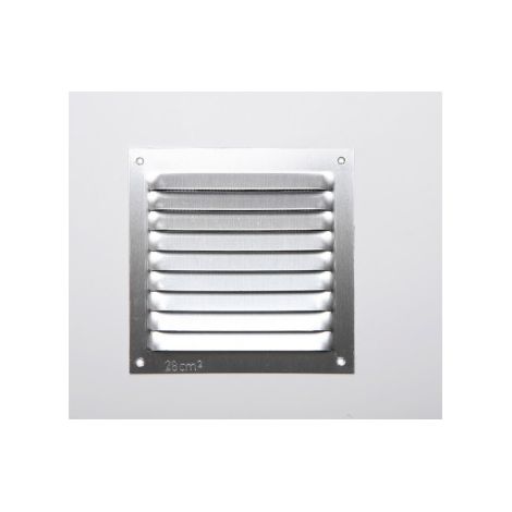 Rejilla Sin Borde de Aluminio 0.6 Natural 100x100mm