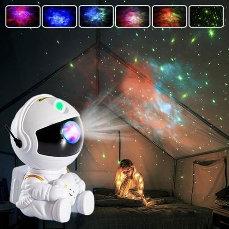 Proiettore astronauta, cielo stellato, galassia, stelle, lampada a LED per la decorazione della camera da letto, luce notturna decorativa (1/4)