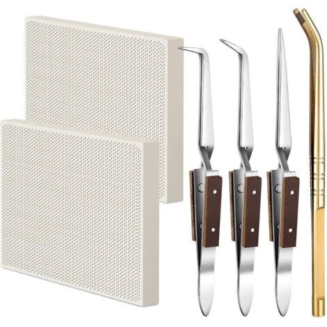 Kit de Soudure de 6 Pièces, Planches à Souder, Plaque à Souder pour Bijoutiers, Fournitures D'Outils de Moulage par, Pincettes Faciles à Installer (1/5)