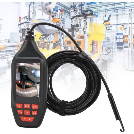 3-Zoll-HD-Endoskop, 1080p, flexibel, tragbar, industrielles Einlinsen-Endoskop mit Bildschirm, 10 Meter Reichweite. (1/5)