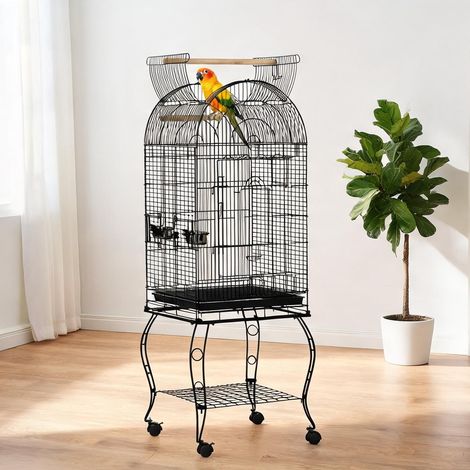 Cage pour oiseaux preto en aço 51 x 51 x 153 cm (1/5)