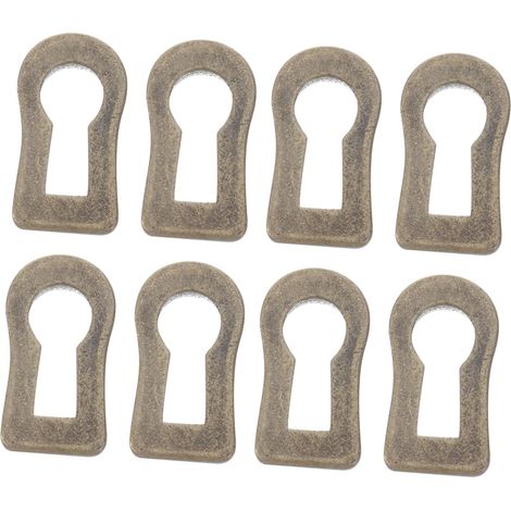 Hemobllo Lot de 10 plaques recouvrement serrure en alliage zinc (1/5)