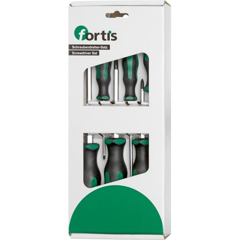 Schraubendreher-Satz Schlagkappe Schlitz/PH 6-teilig FORTIS (1/4)
