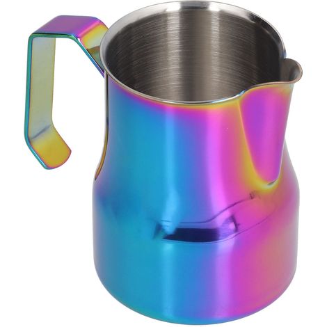 Mousseur à lait en acier inoxydable, 350 ml, multi-usages, pour la cuisine. Coloré. (1/5)