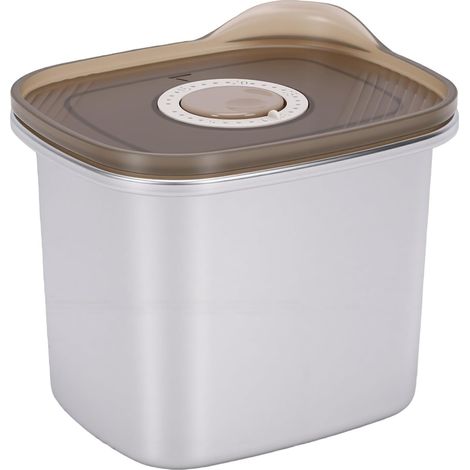 600-ml-Lebensmittelbehälter aus Edelstahl 304 mit Drehknopf (1/5)