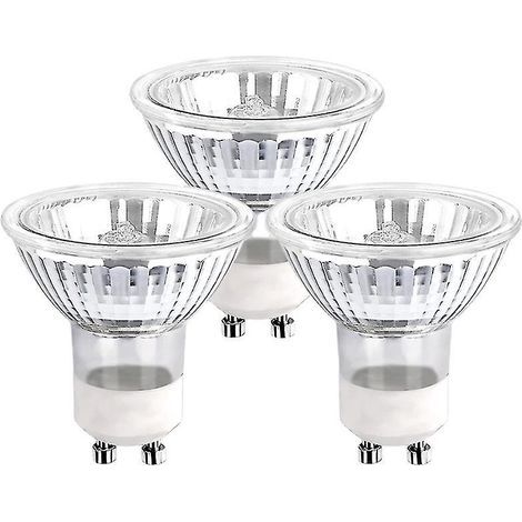 Pack of 5 GU10 50W halogen bulbs with reflector, dimmable. (1/5)