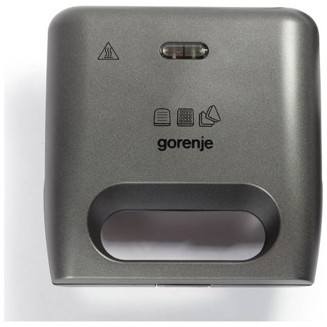 Gorenje SM703GCG Sandwichmaker 700 W Anzahl der Platten: 3 Anzahl der Teigböden: 2 Grau (1/3)