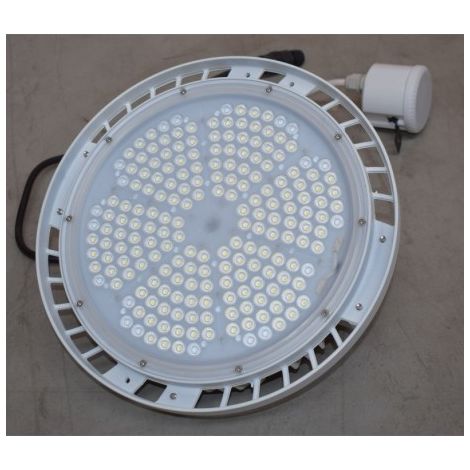 Luminaire suspendu LED 150W HIGHBAY blanc Ø 296mm 5000K 21850lm 230V dimmable à detection HF 60° IK10 IP65 AIRIS LW15V4W60BS (1/5)