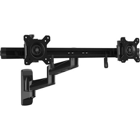 StarTech ST ARMDUALWALL - Monitor Wandhalterung für 2 Monitore 15'' - 27'', schwenkbar