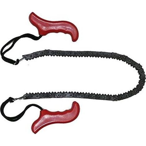 Scie à chaîne de Poche Main Tronçonneuse avec poignées en Acier Lame pour la Survie Gear (1/5)
