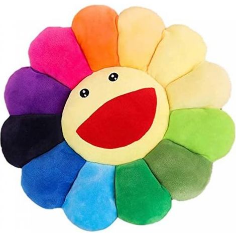 Sonnenblumen-Plüschtier, buntes Sonnenblumen-Plüschkissen, gefülltes Sofakissen, weiches, bequemes Kissen, Kissen für Zuhause, Schlafzimmer, Haustierkissen