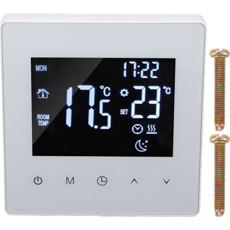 Touch Screen Thermostat Digital Display Constant Temperature Controller for Floor Heating Boiler White AC 90‑240V K2MRH3A WIFI (1/5)