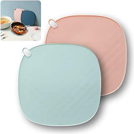 2 dessous de plat en silicone résistant à la chaleur, antidérapants, multifonctionnels, pour casseroles et poêles, design scandinave (1/5)