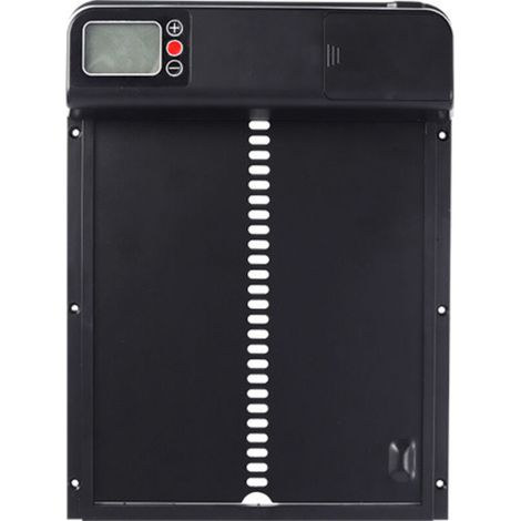 Automatische Hühnerstalltür, intelligente Metall-Hühnerstalltür 3.0, Tiertür aus Metall mit Zeitschaltuhr, geeignet für Hühner, Enten, Tauben usw. (Schwarz)