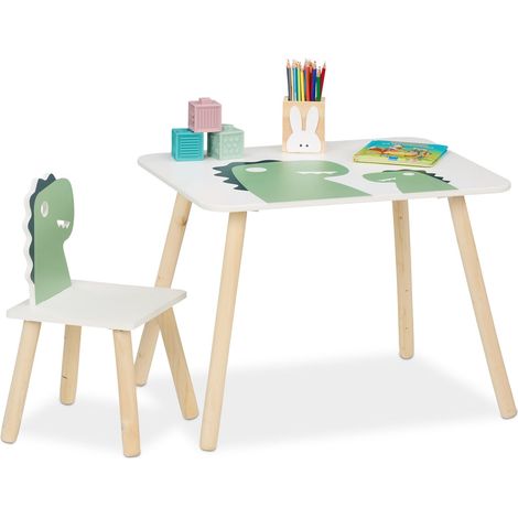Dinosaurier-Tisch- und Stuhlset für Kinder - Kleinkindermöbel