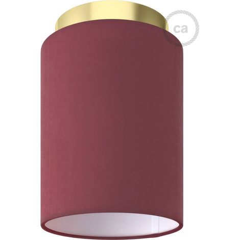 Fermaluce Metal con paralume Cilindro, lampada filomuro