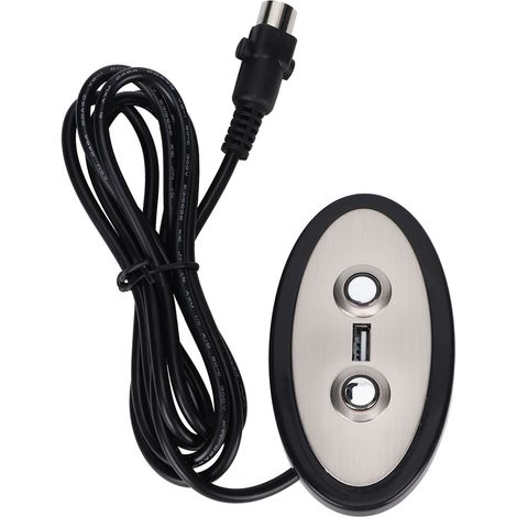 Ortviai Télécommande pour canapé électrique avec rétroéclairage LED et port USB 5 V / 2 A – Tête droite argentée (1/5)