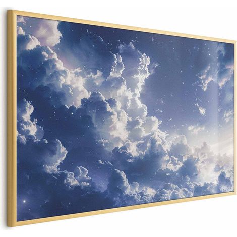 Poster - Nuvole stellate e una luce delicata su un angolo di cielo (1/4)