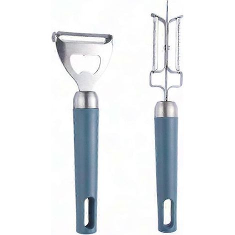 Gemüseschäler aus Edelstahl mit Rotationsfunktion, präzises und schnelles Schneiden, ergonomischer Griff, Klinge aus Edelstahl, praktisches Küchengerät zum mühelosen Schälen von Obst und Gemüse. (1/5)