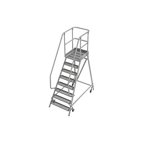 Escalera de plataforma antideslizante R13  con ascenso por un