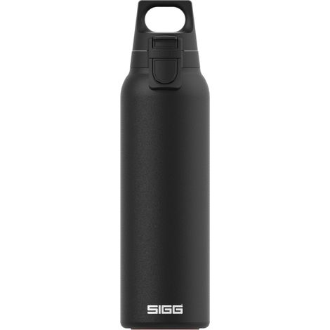 Sigg Hot & Cold ONE Light Black Borraccia ermetica (0,55 L), Bottiglia termica utilizzabile con una sola mano, Borraccia design in acciaio inossidabile 18/8 (1/5)