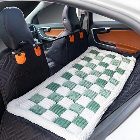 Housses de siège auto pour chiens, matelas de voyage antidérapant pour chien, tapis d'extension pour siège arrière, couverture pour animaux (1/2)