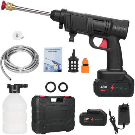 Home portable Haute pression Washer 48 V Batterie sans fil Machine de lavage de voiture (1/5)