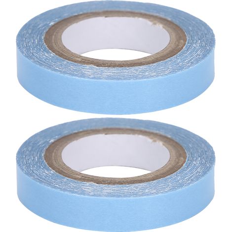 Lot de 2 bandes adhésives double face imperméables et résistantes à la transpiration pour extensions de cheveux (3 yards). (1/5)