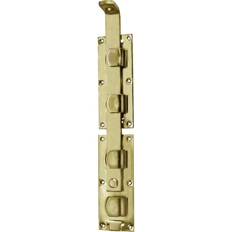 Leva di chiusura per cancello 430 x 72 mm. - zincato giallo