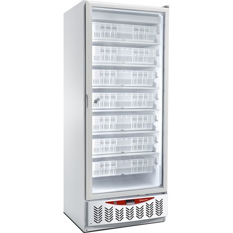 Congélateur statique porte vitrée 525L GN2/1 600x400 -22°C LED blanc - Diamond (1/4)