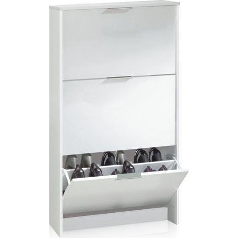 Zapatero Remi de 3 puertas Blanco (ancho) x 113cm (alto) (1/3)
