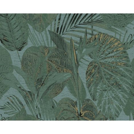 Papier peint feuillage, tropical, vert B393553 (1/5)