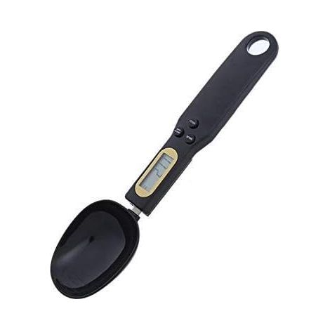 Exquisite Elektronische Waage 500 g / 0,1 g Digitale LCD-Anzeige Küchenlöffel Elektronische Digitalwaage Mini-Küchenwaage Backwarenwaage (Color : Black) (1/5)