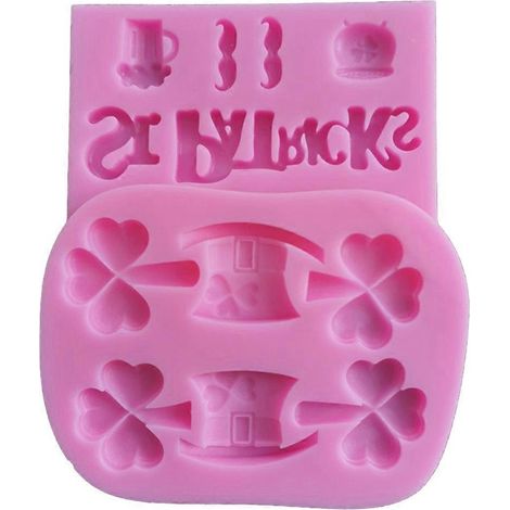 Set mit 2 dreiblättrigen, blumenhutförmigen Dessertformen für Cupcakes und andere Süßspeisen. Backutensil.